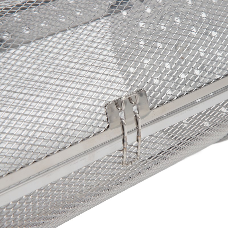 Rolling Grilling Basket Stainless Steel BBQ Rolling Basket Fork Wire