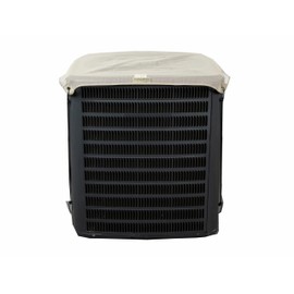 Covermates Mesh Top Air Conditioner Cover - Outdoor Protection for AC Units, Elite 300D Polyester, Mesh Top 34W x 34D, Khaki