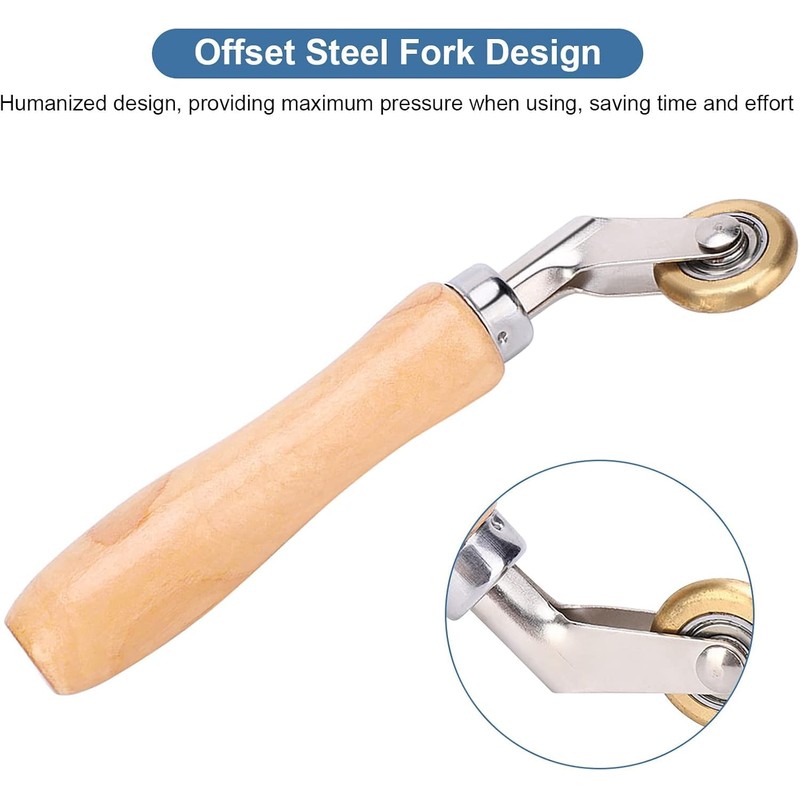 TICFOX Brass Pressure Roller, Hand Pressure Roller, 6.9 Inch Welding