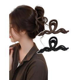 ZYOWAIT Hair Clip, 5.1 inches (13 cm), Large Hair Clip, Firmly Curled, High Volume, Hair Clip, Hair Clip, Large Volume, Hair Clip, Adult, Fashionable, Korean, Cute, Deca Hair Clip, Hair Accessories,
