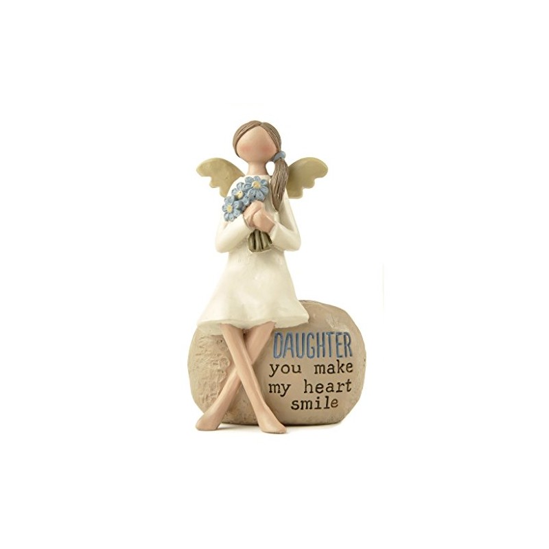 Heaven Sends Daughter ‘you make my heart smile’ Angel Decoration