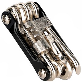 WIWUE GUO Bike Chain Tool, Ultimate Bike Multitool Kit - Lightweight Stainless Steel - Includes Chain Breaker, Tire Repair Kit, Motorcycle Accessories