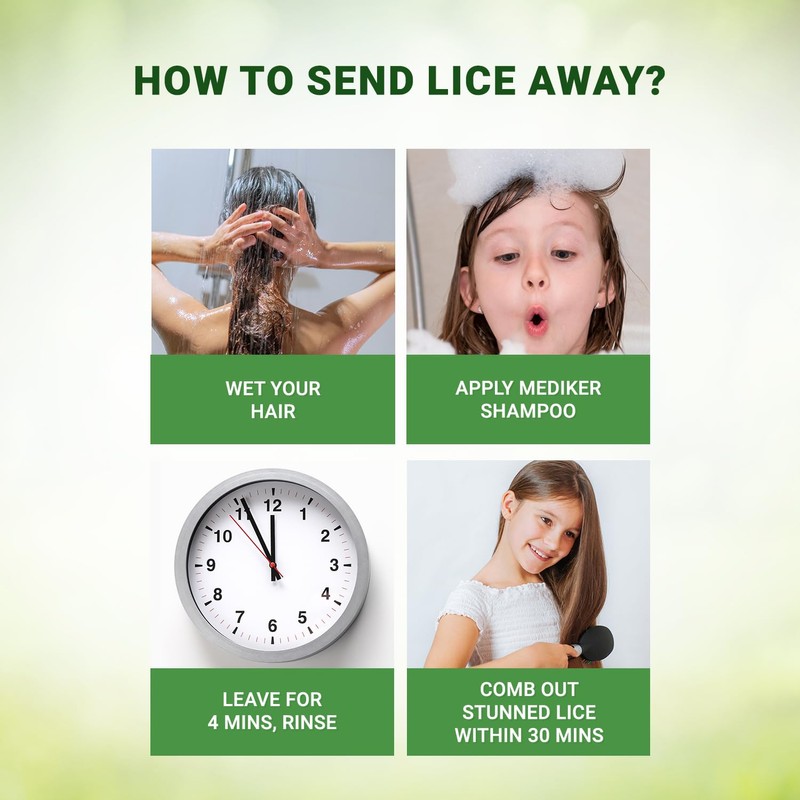 Mediker Shampoo with Neem & Coconut | Safe for Children