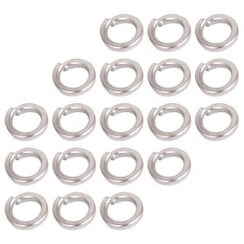 METALLIXITY Split Lock Washer (M4) 100Pcs, 304 Stainless Steel Spring Lock Washer Elastic Gasket - for Household Applications
