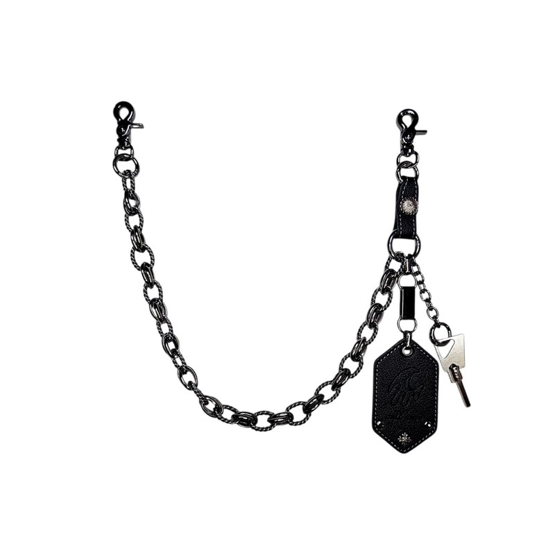 Milkwave Milk Wave Ebling Link Chain Keyring (Leather Tag Full