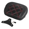 Unbranded PU Leather Sissy Bar Backrest Bracket For Harley Touring