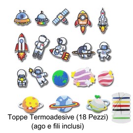 Bealuffe Embroidered Patches 18pcs, Iron on/Sew on Patch Applique Kit for Clothing Pants Jeans Iron-on Decorative Patches