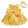 0-6T - Vestido de encaje bordado para niña con tutú,