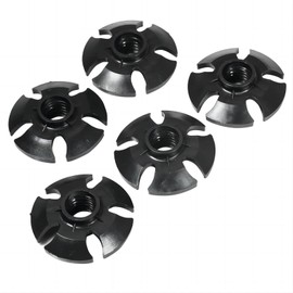 Hiking Pole Accessories, Rubber Snow Mud Drag Trekking Pole Basket Walking Hiking Pole Cane Accessories Pack of 5