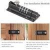 Weielt Digit Combination Locking Bolt, 4 Digit Sliding Lockable 120mm