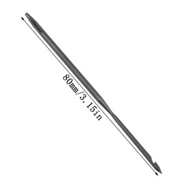 yyangz 6PCS Sewing Awl Straight Hook Needle Round Hole Needle Cobbler Needle Hand Sewing Needle Suitable for Professional Shoemaking Repair Awl Needle Stitching Bag Leather Craft Awl Needle Tool Kit