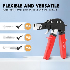 CCLIFE Cavity Dowel Pliers for M4 M5 M6 - Setting Tool for Metal Cavity Dowels, Plasterboard, Hollow Bricks and Hollow Ceilings