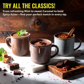 Castle Kitchen Double Dutch Dark Chocolate Premium Hot Cocoa Mix - Dairy-Free, Vegan, Plant Based, Gluten-Free, Non-GMO Project Verified, Kosher - Just Add Water - 14 oz