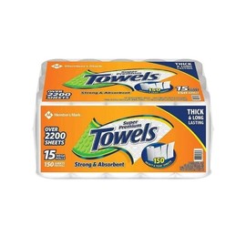 Generic - MM Select & Tear 2-Ply Paper Towel 15 rolls, 150 sheets/roll