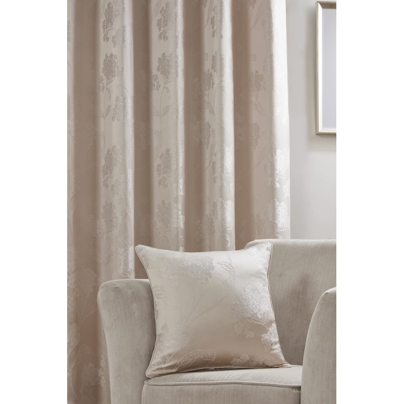 Emma Barclay Blossom - Jacquard Cushion Cover in Cream -
