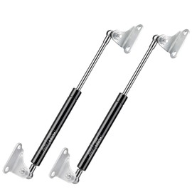 HUOPO 17 Inch 150 lb/667 N Gas Shock Strut Spring Lift Support for RV Bed Door Floor Hatch Boat Shed Window Custom Heavy Duty Basement Doors TV Cabinet, Set of 2 with L Mounts