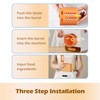 Electric Cheese Grater with 3 Set Blades, Automatic Efficient Slicer
