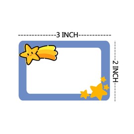 Name Tags Sticker Label for Kids,3x2 Inch Teacher Supplies Classroom Label,Self-Adhesive Name Badge Labels for Kids Clothes,Desk,Box,Office,Storage,School,200 Pcs