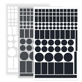 3 Sheet LED Light Blocking Stickers, Black and White Light Dimming Led Cover, Blackout Stickers for Electronic LED, Sockets, Routers, TV, Clocks, Appliances, Laptop Charger (Multi-Color)