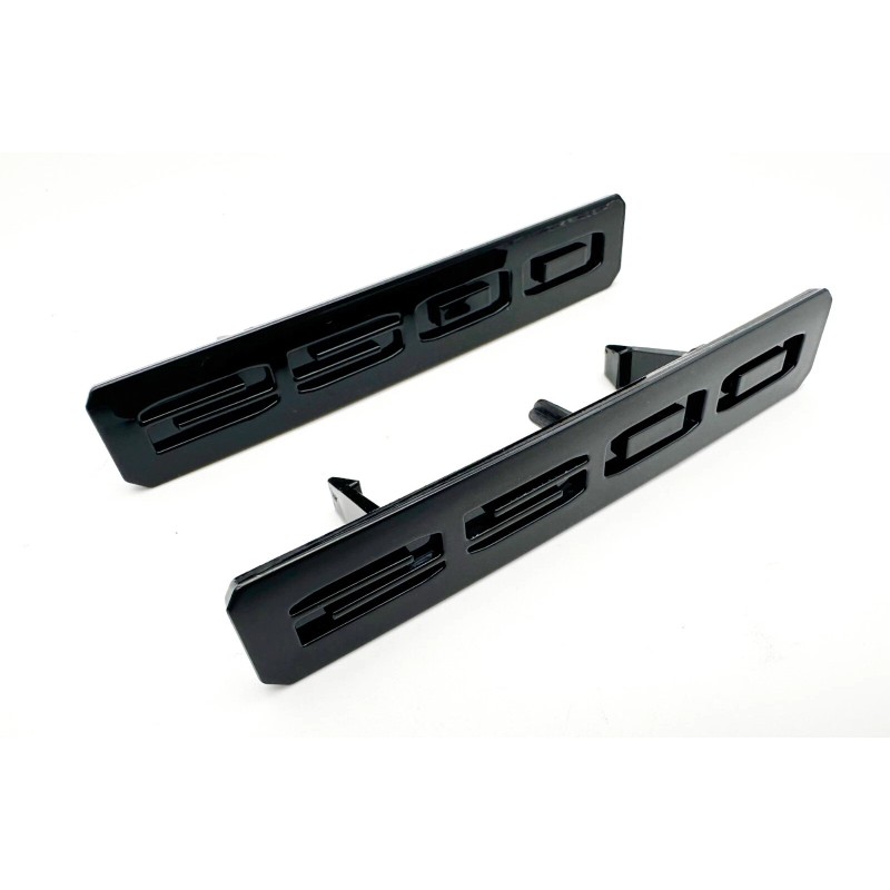 Auto Gloss Black Front Bumper Fascia Fender 2500 Emblems 2024+