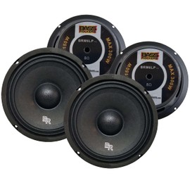 Bass Rockers 6.5" 300W High Performance Mid-Range Car Speaker (Pack of 4) - BRM6LPv2