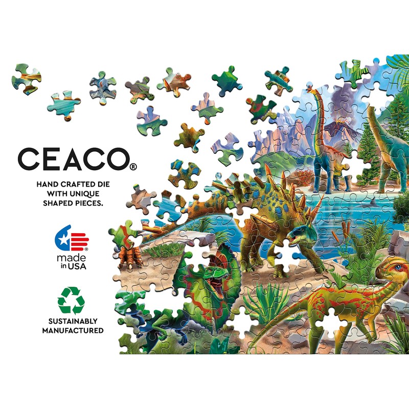 Ceaco - Glow in The Dark - Dinoland - 100