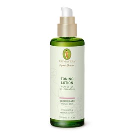 PRIMAVERA Toning Lotion - Perfectly Illuminating 100 ml - Natural Cosmetics - Toner Lotion for Mature, Demanding Skin - Vegan