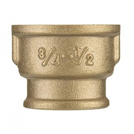 1/2" x 3/8" BSP Female Thread Pipe Reduction Muff Union Joiner Fitting Brass