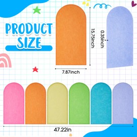 Jetec 6 Pcs Felt Wall Padding for Kids Anti Collision 3D 15.75 x 7.87 x 0.35 Inch Peel and Stick Self-Adhesive Protective Wall Panel Headboard Upholstered for Autism Playroom Nursery(Multiple)