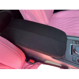 Car Console Covers Plus Made in USA Designed for The Center Console of The Mazda CX50 CX70 CX90 with Split Console Pair of Fleece Auto Armrest Covers Black