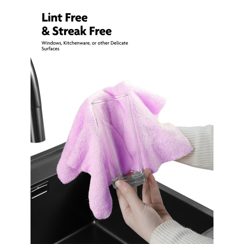 Fantasticlean Microfiber Cleaning Cloth Roll -75 Pack, Tear Away Microfiber