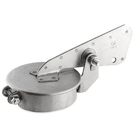 3-1/2" Inch Tractor Exhaust Silencer Weather Cap Muffler Cover Rain Flap 3.5" (Stainless Steel)
