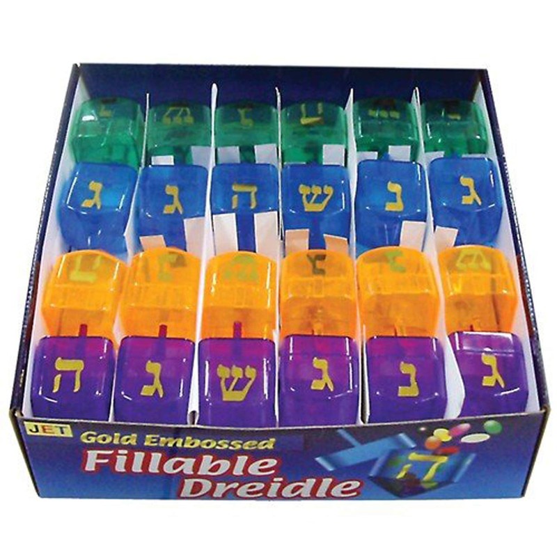 Chanukah Dreidel, Plastic, Fillable 1 Pc.