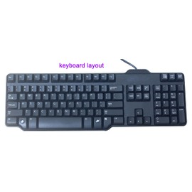 Silicone Keyboard Skin Cover Compatible for Dell RH659 L100 SK-8115 SK-8135 SK-3205 104-key USB Wired Keyboard, SK-8115 Keyboard Protector (Clear)