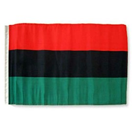 JumpingLight 12x18 Inch Africa African Afro - American Sleeve Flag Boat Car Garden Premium - Black Lives Matter - Pan-African Black Liberation UNIA Flag