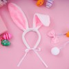 SUMERSHA 3Pcs Easter Dog Bunny Costume Set Pet Plush Rabbit