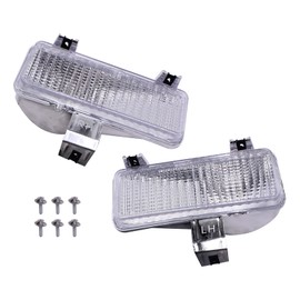 1409KMT C10 Turn Signal Park Lights Front Compatible with 1981-1982 Chevy GMC PU Blazer Jimmy (Set of 2)