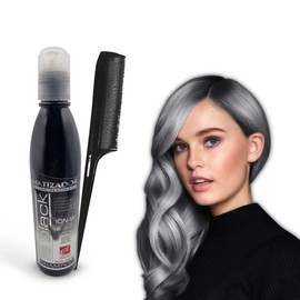 Shampoo Matizador Sin Sal y Sin Parabenos Le Black Negro Platinado, Matizador de Canas y Cabello Rubio, Protección UV para el Cabello, Platina y Propo