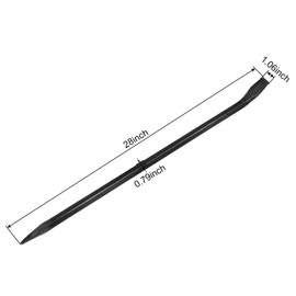 uxcell Hexagonal Connecting Bar Sleever Bar 28'' Steel Crowbar for Prying and Aligning with Chisel End