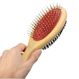 VIP Home Essentials Combo Pin & Bristle Grooming Brush for Dogs and Pets with Durable Handle