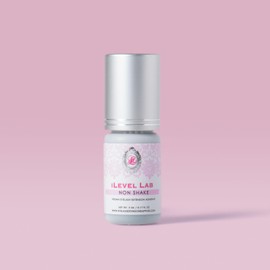 Non Shake Extra Strong Eyelash Extension Glue iLevel Lab (0.17fl.oz / 5ml) / 0.5 Sec Dry/Retention – 4 Weeks/Black Adhesive/Professional Supplies