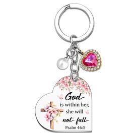 Christian Gifts for Women Christian Keychain Bible Verse Gifts for Friends Girls Spiritual Gift for Women Religious Gift for Teens Faith Based Christmas Presents for Her Catholic Jesus Accessories