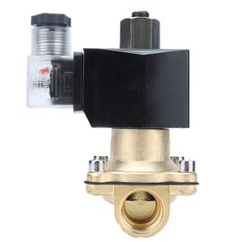 Solenoid Valve 2 Way Normally Open Brass Diaphragm Type Tools for Automation Equipment 2W‑15KAC12V