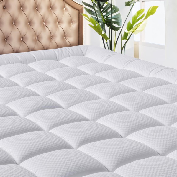 MATBEBY RV King Mattress Pad - Cooling Breathable Mattress Topper,