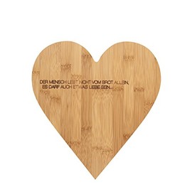 Räder Heart Chopping Board "Der Mensch lebt ...