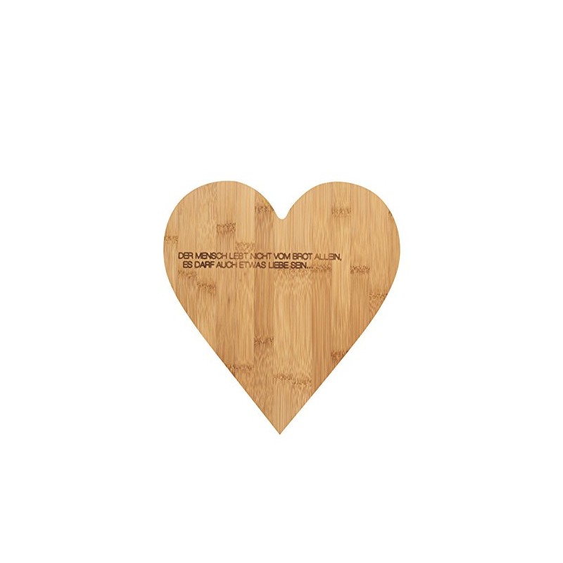 Räder Heart Chopping Board "Der Mensch lebt ...