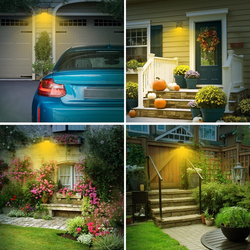 2-Pack Outdoor Solar Motion Lights - 3 Modes/100 LED Wireless,
