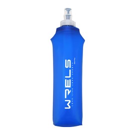 WRELS TPU Soft Flask 500ml Lightweight Portable Resable Water Bottle,BPA Free Collapsible Flask for Hydration Pack in Running Hiking Cycling and Marathon