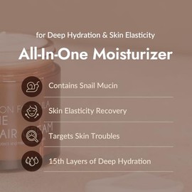 MIZON Crema Hidratante Facial All In One Snail Repair 35 ml - crema para la cara coreana con baba de caracol, skincare coreano día y noche, k beauty