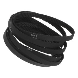 Kozelo 188-2GT-6 Rubber Toothed Belt - [6 mm Width, 188 mm Pitch Length] Closed Loop Timing Belt Suitable for 3D Printers, 94 Teeth